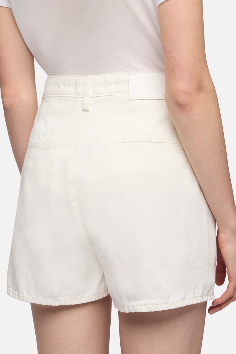 TROUSER SHORT in Denim Linen Ostuni 4