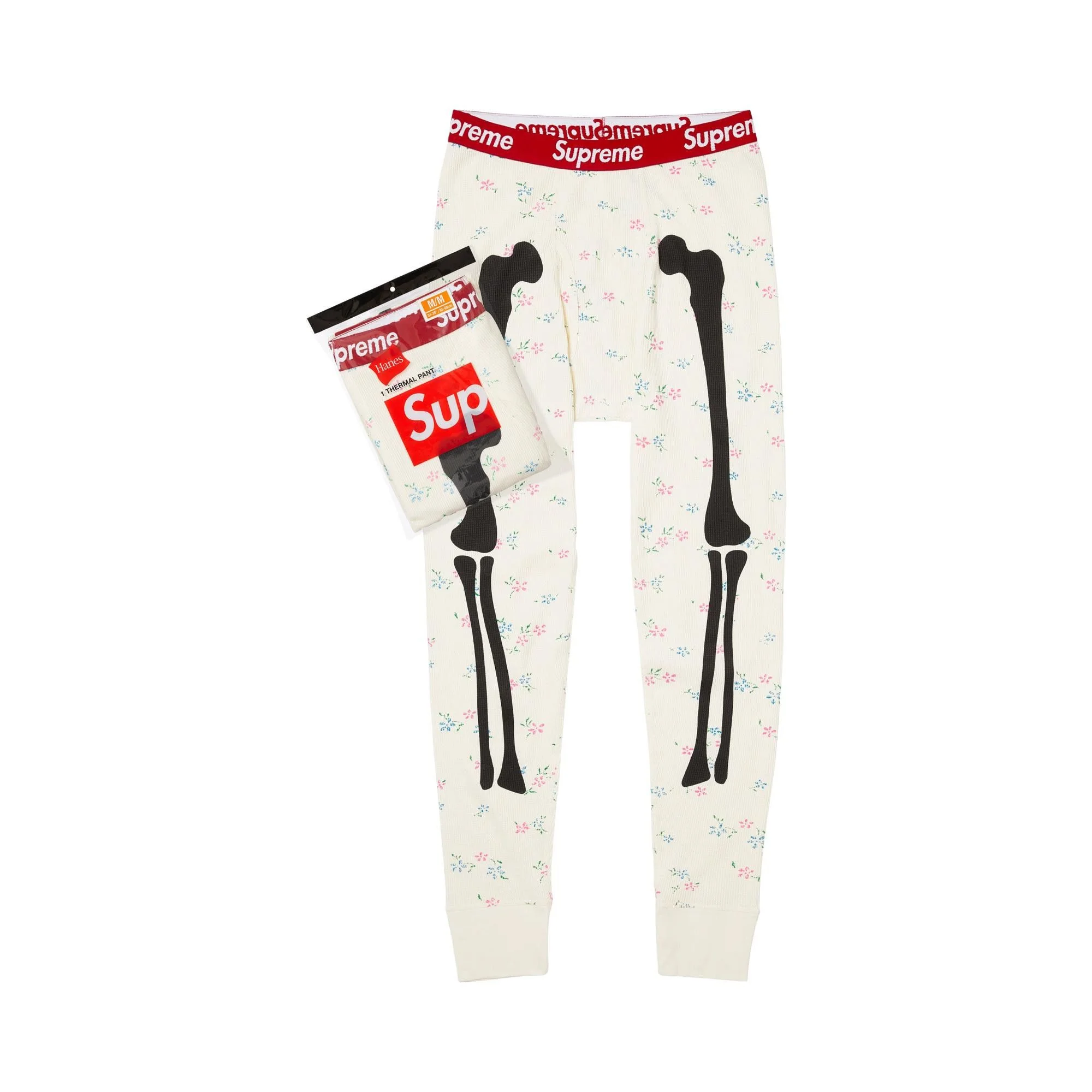 Supreme x Hanes Bones Thermal Pant (1 Pack) 'Floral' - 1