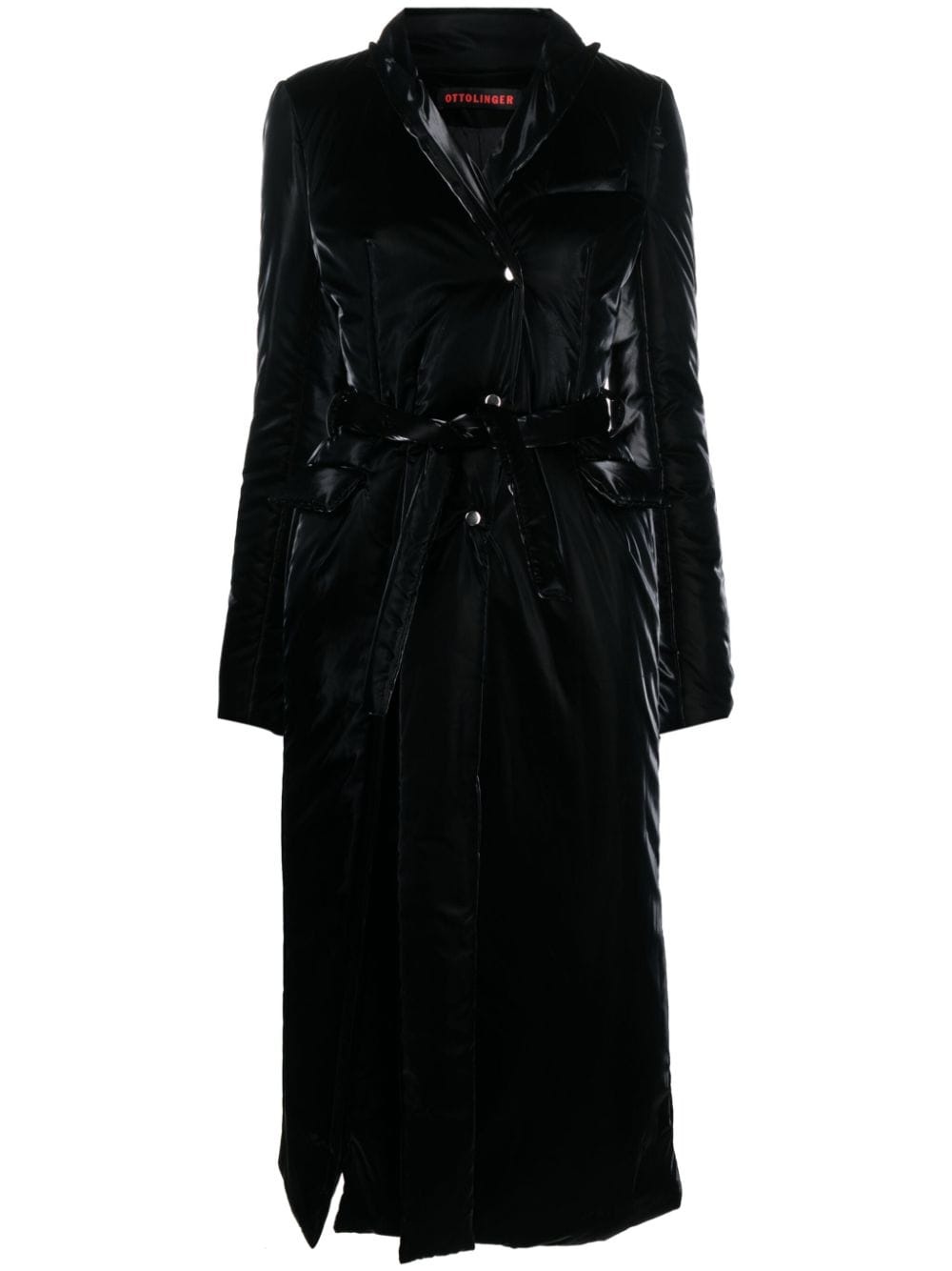 OTTOLINGER glossy belted trench coat | REVERSIBLE