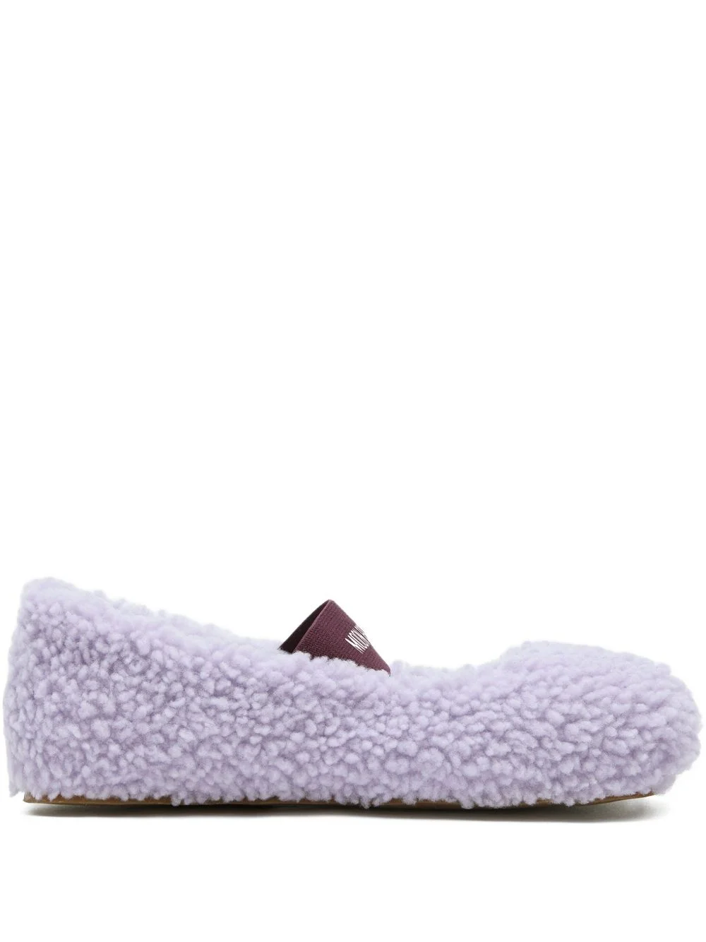 shearling ballerina flats - 1