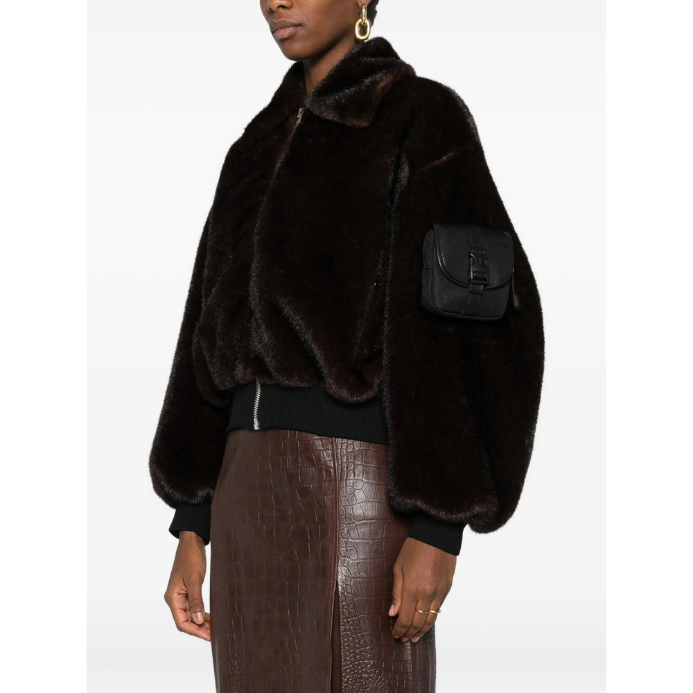 Coperni Brown Jackets - Faux Fur & Shearling Jackets Women - 2