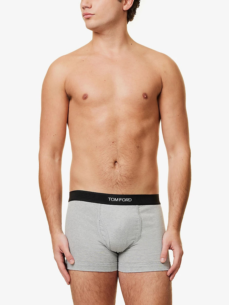 TOM FORD Logo-embroidered cotton-blend jersey boxers outlook
