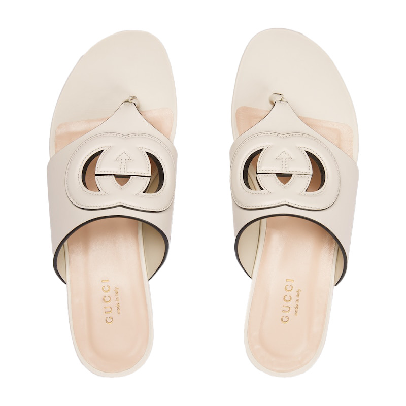 Gucci Interlocking G Cut Out Sandals - 3