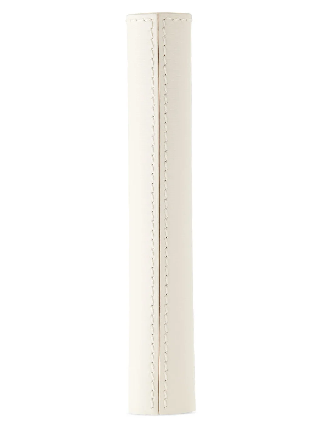 Refillable Leather Mascara Case – White - 1
