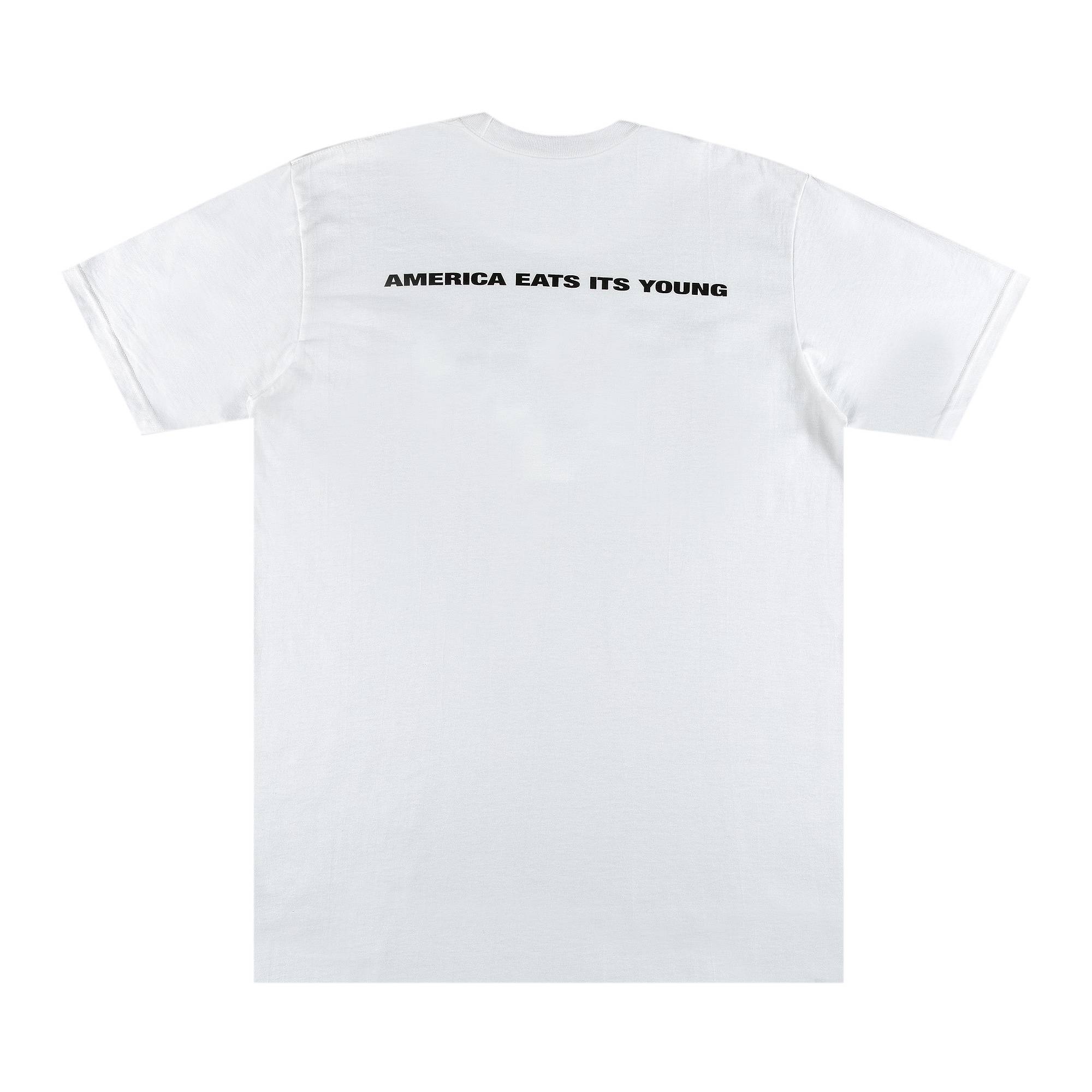 Supreme Supreme America Eats Its Young Tee 'White' | REVERSIBLE