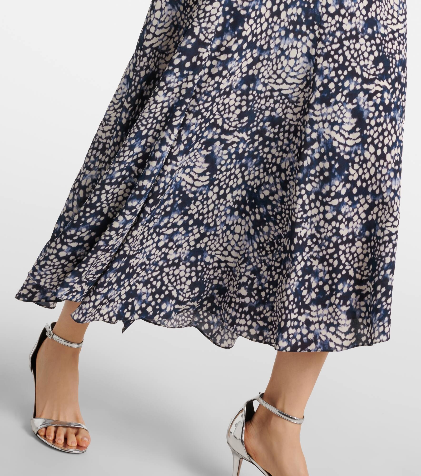 Hanane ruffled printed silk-blend maxi dress - 6
