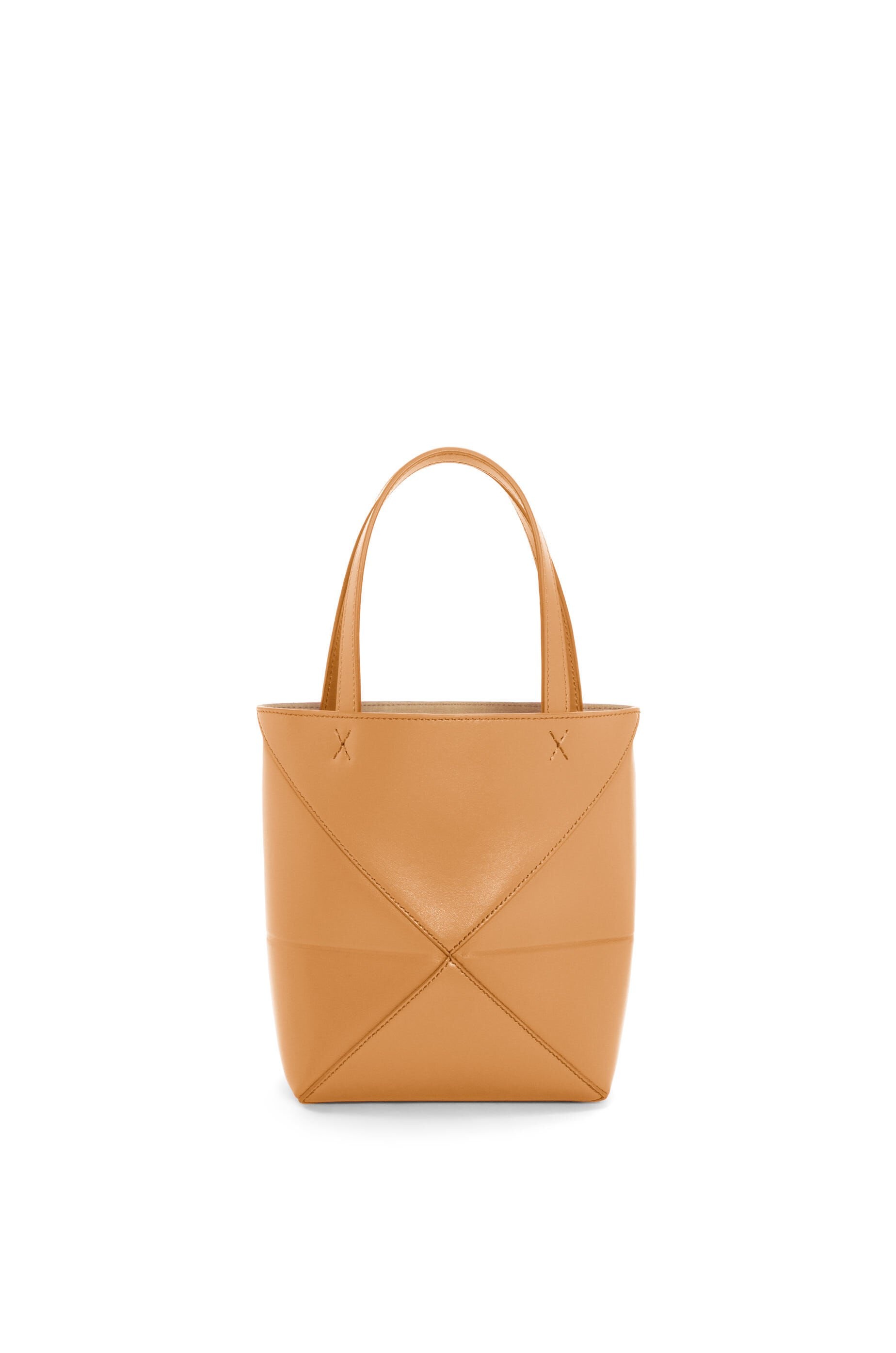 Mini Puzzle Fold Tote in shiny calfskin - 6