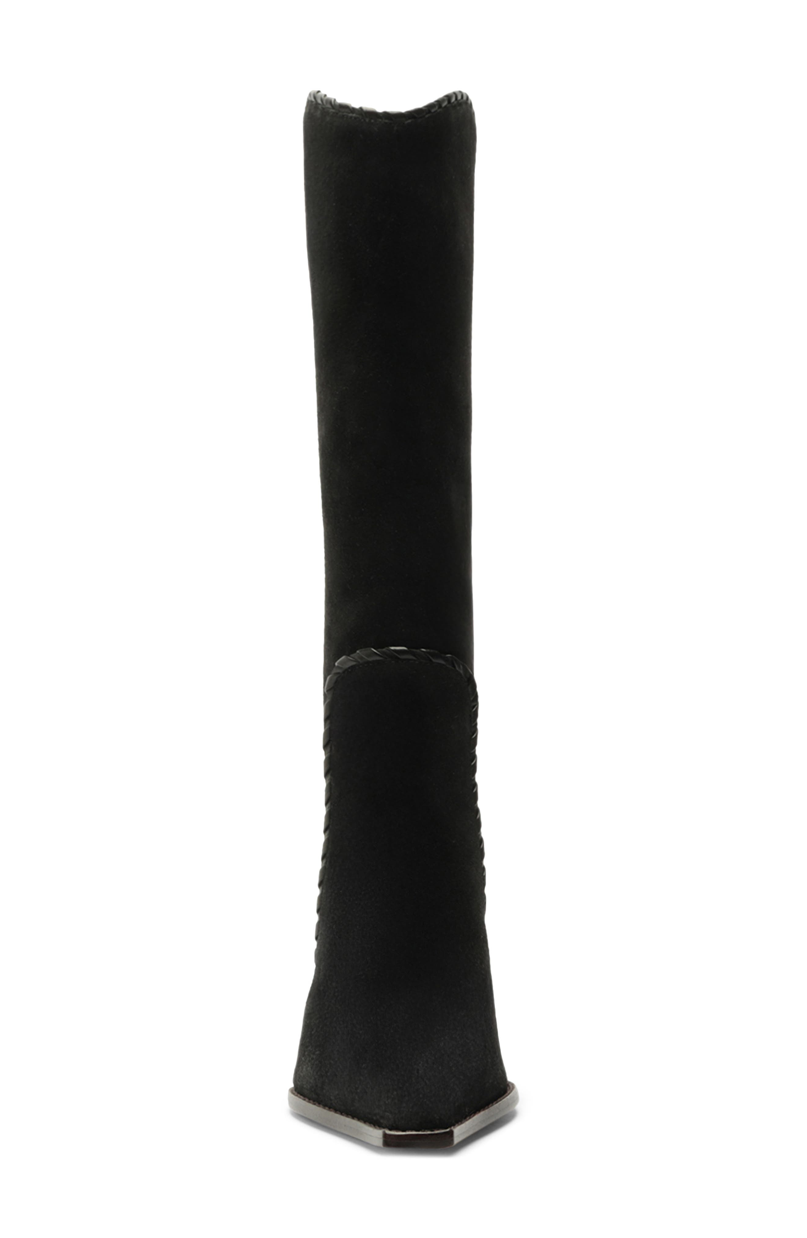 Alexandre Birman Victoria Knee High Saddle Boot in Black at Nordstrom - 4
