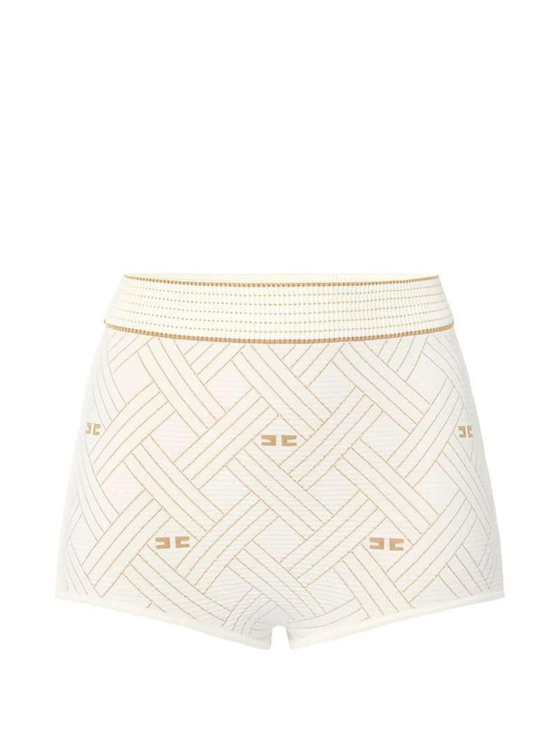 diamond-jacquard knit shorts 1