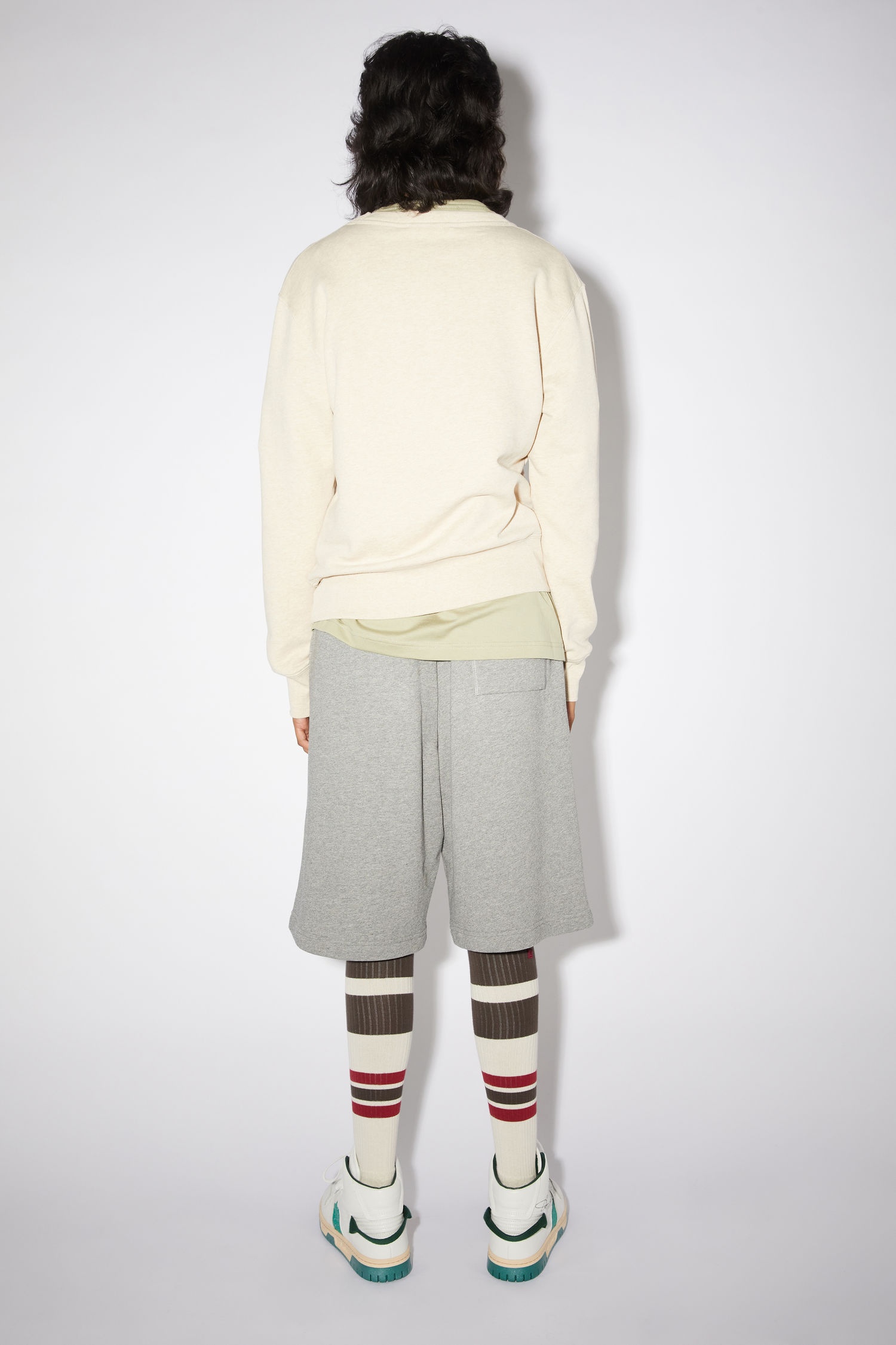 Crew neck sweatshirt - Oatmeal melange - 3