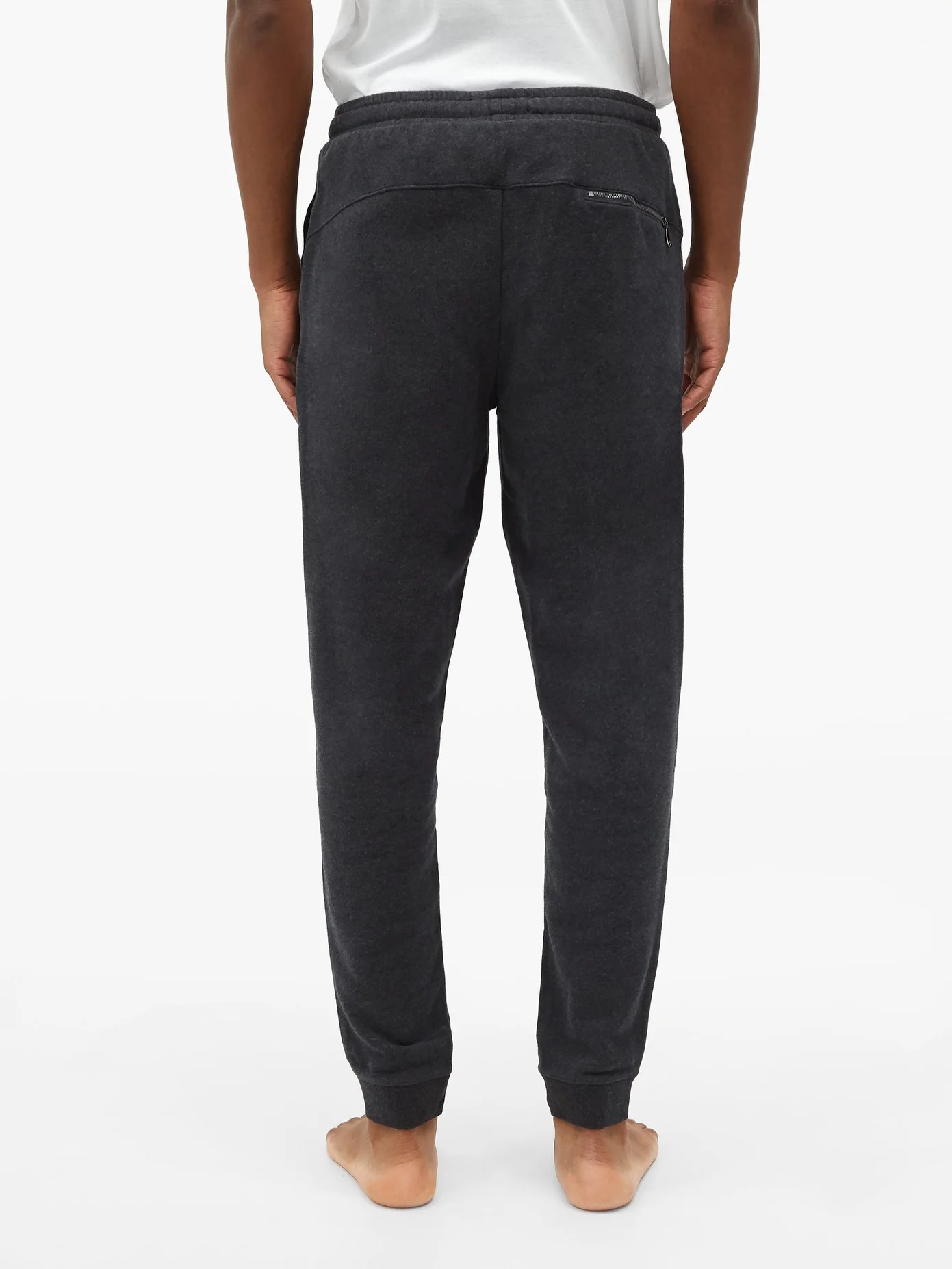 Devon drawstring cotton-jersey track pants - 5