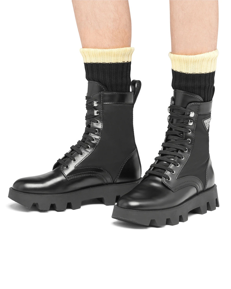 Rocksand Leather And Technical Fabric Booties 5