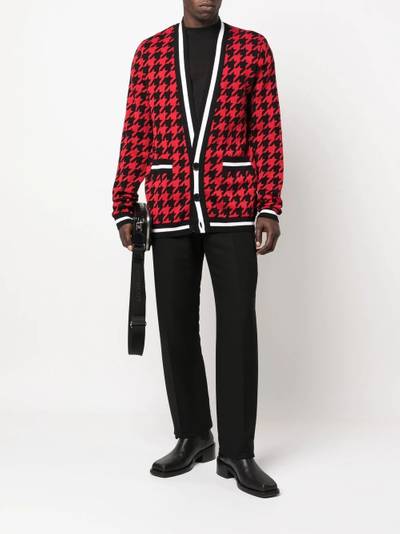 Balmain houndstooth knitted cardigan outlook