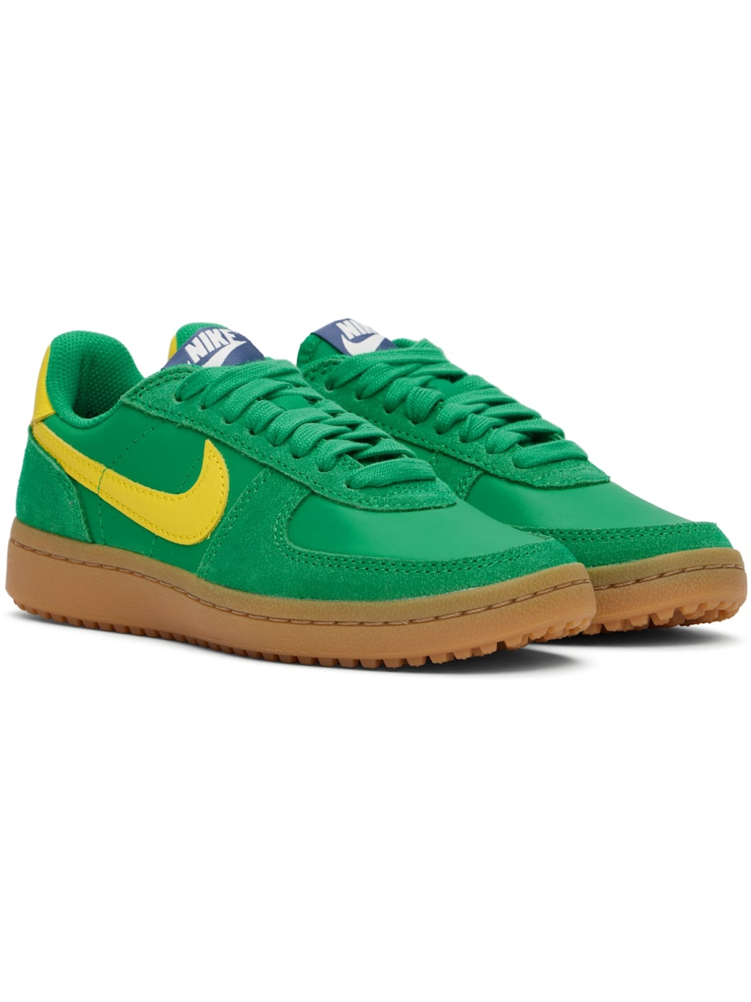 Green & Yellow Field General Sneakers - 4