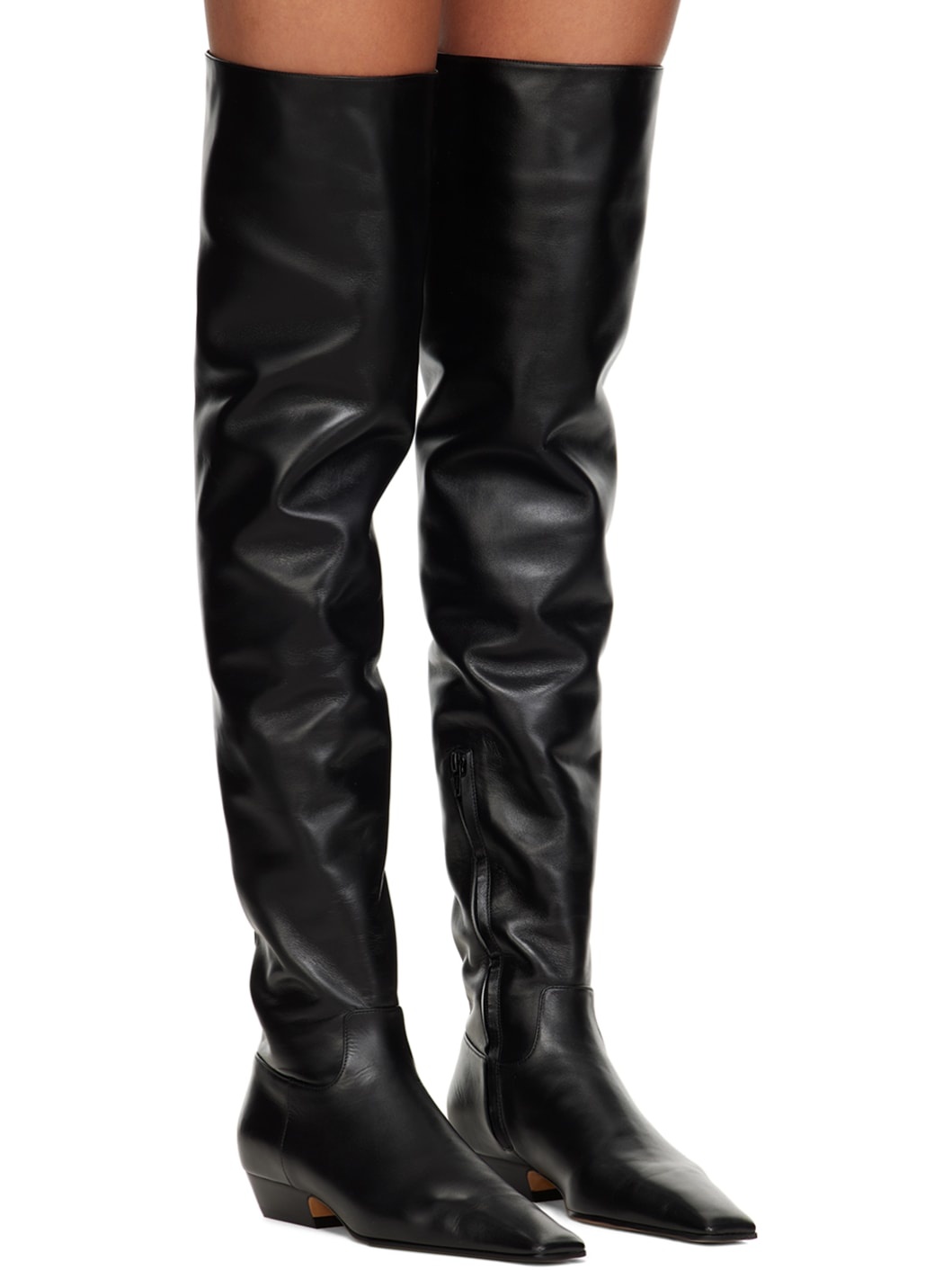 Black 'The Marfa Over-The-Knee Flat' Boots - 4