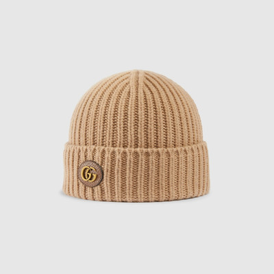 GUCCI Wool cashmere hat with Double G outlook