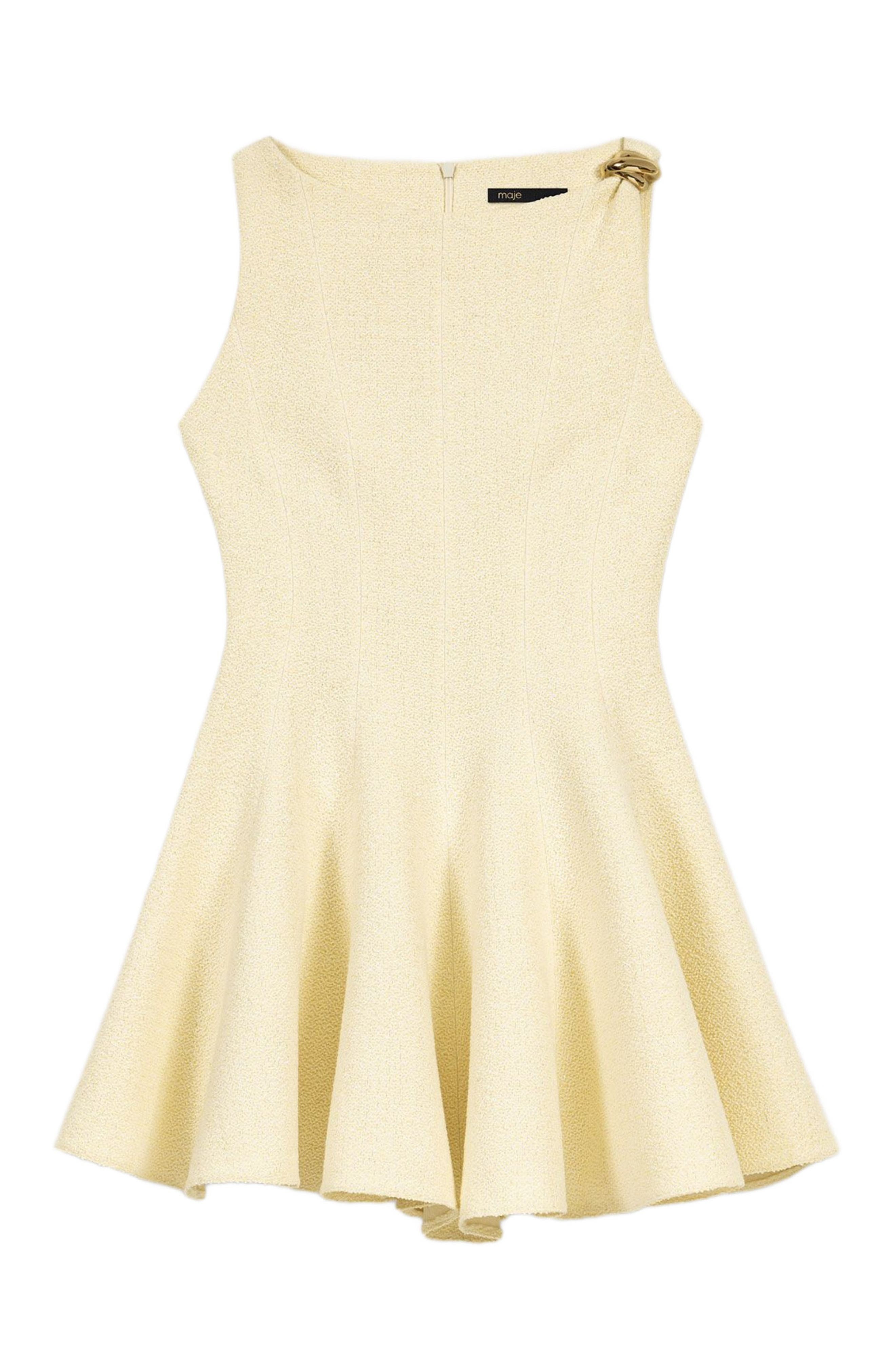 maje Short tweed dress in Yellow at Nordstrom - 8