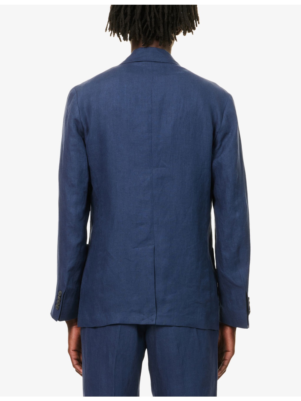 Notched-Lapel Regular-Fit Linen Blazer - 4