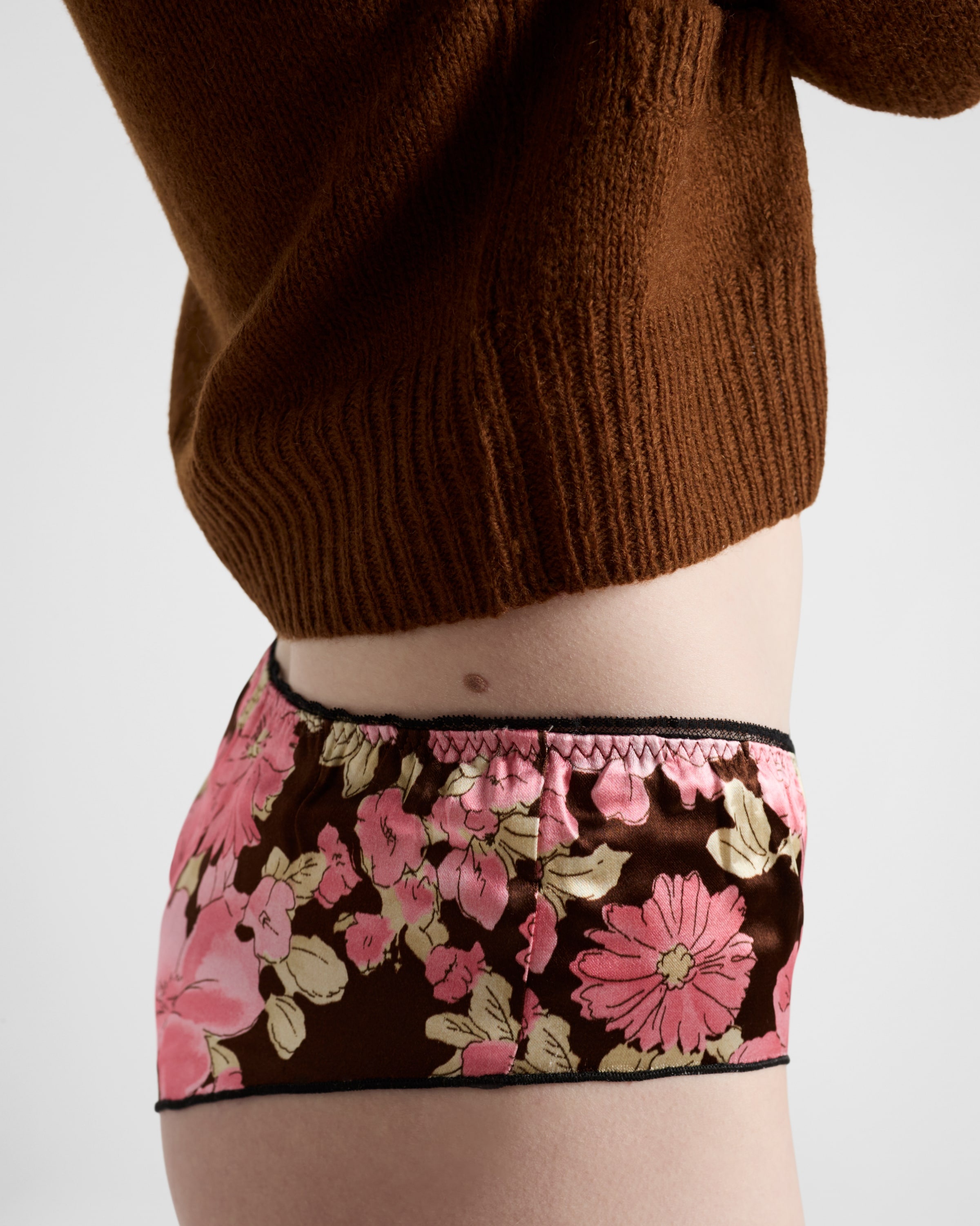 Printed satin panty - 6
