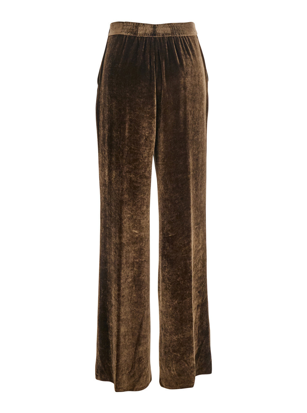 Etro Women Brown Pants With High Waist And Wide Leg In Viscose Blend Woman - 2