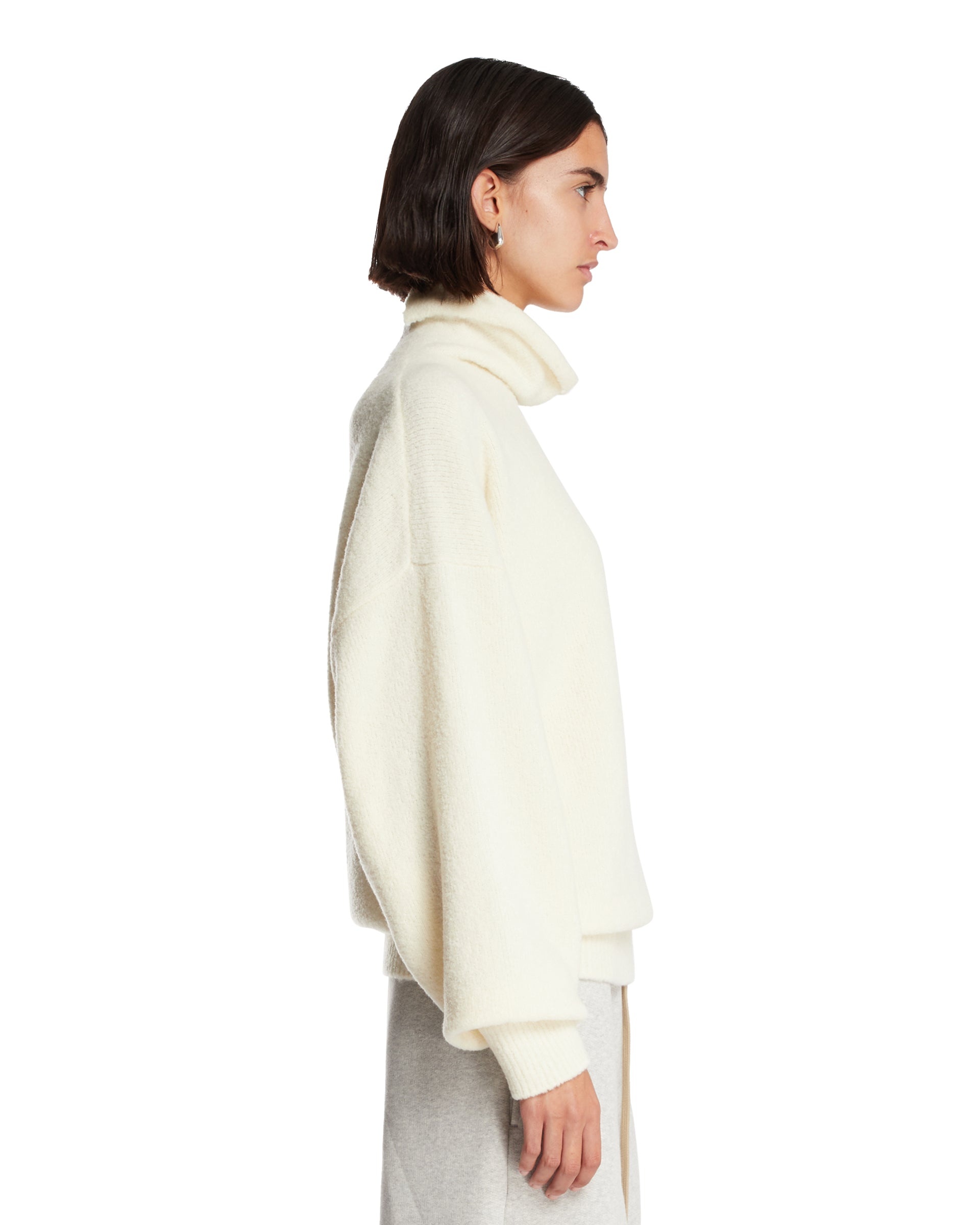 White Turtleneck Pullover - 5