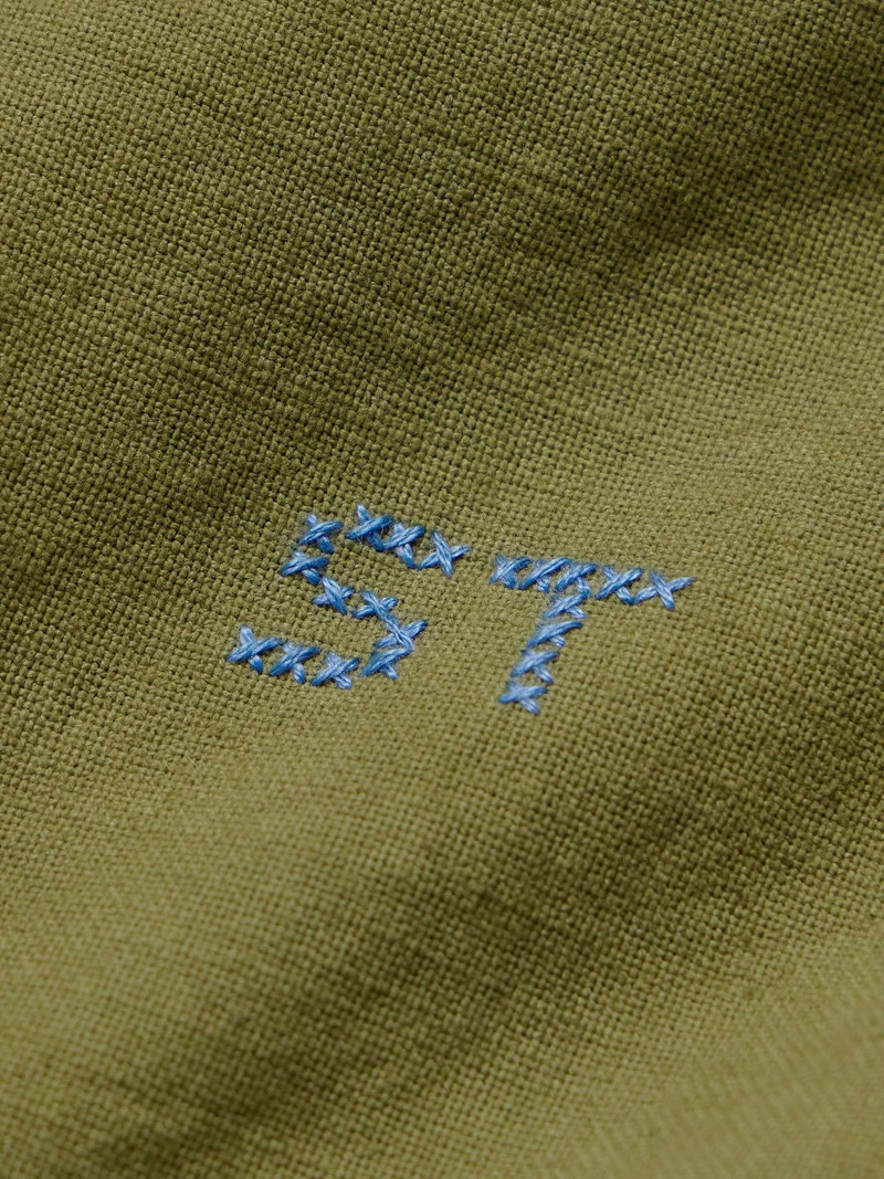 Embroidered Organic Cotton-Canvas Overshirt 4