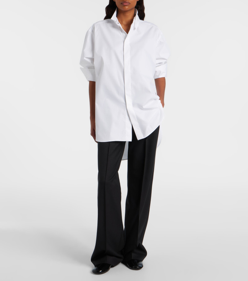 PHOEBE PHILO Oversized cotton-blend shirt outlook