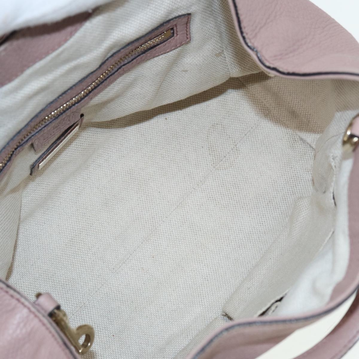 GUCCI Soho Hand Bag Leather Gold Pink - 9