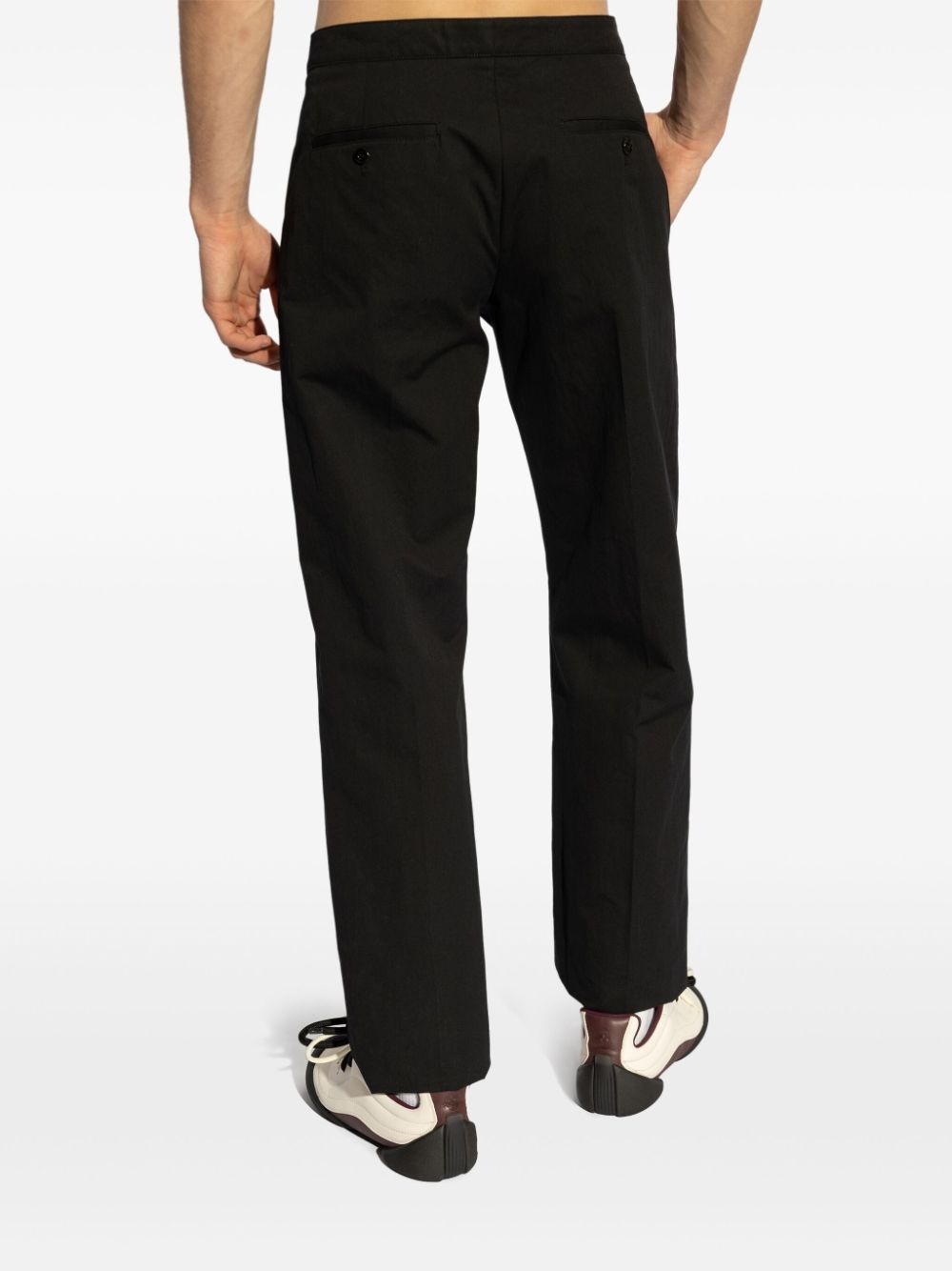 straight-leg tailored trousers - 4