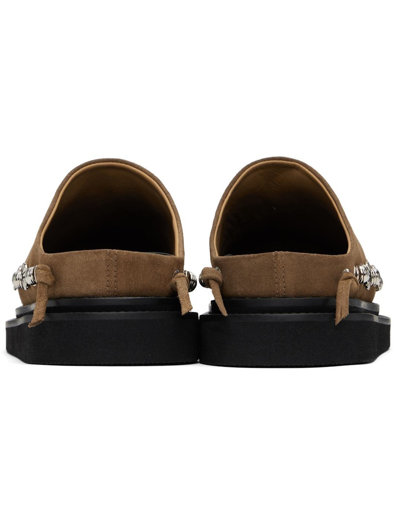 Tan Suede Slip-on Loafers 2