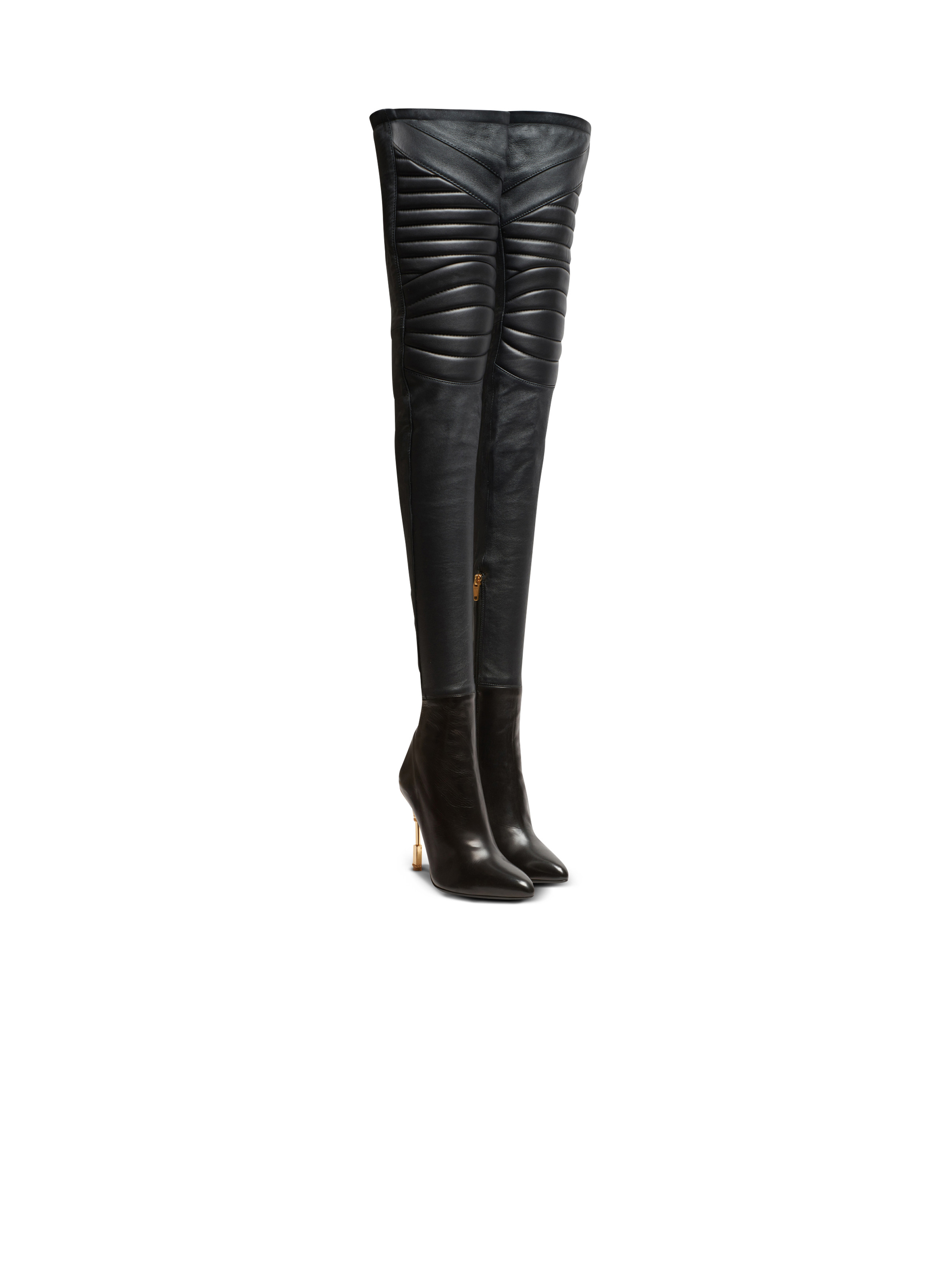 Moneta leather thigh-high boots - 2