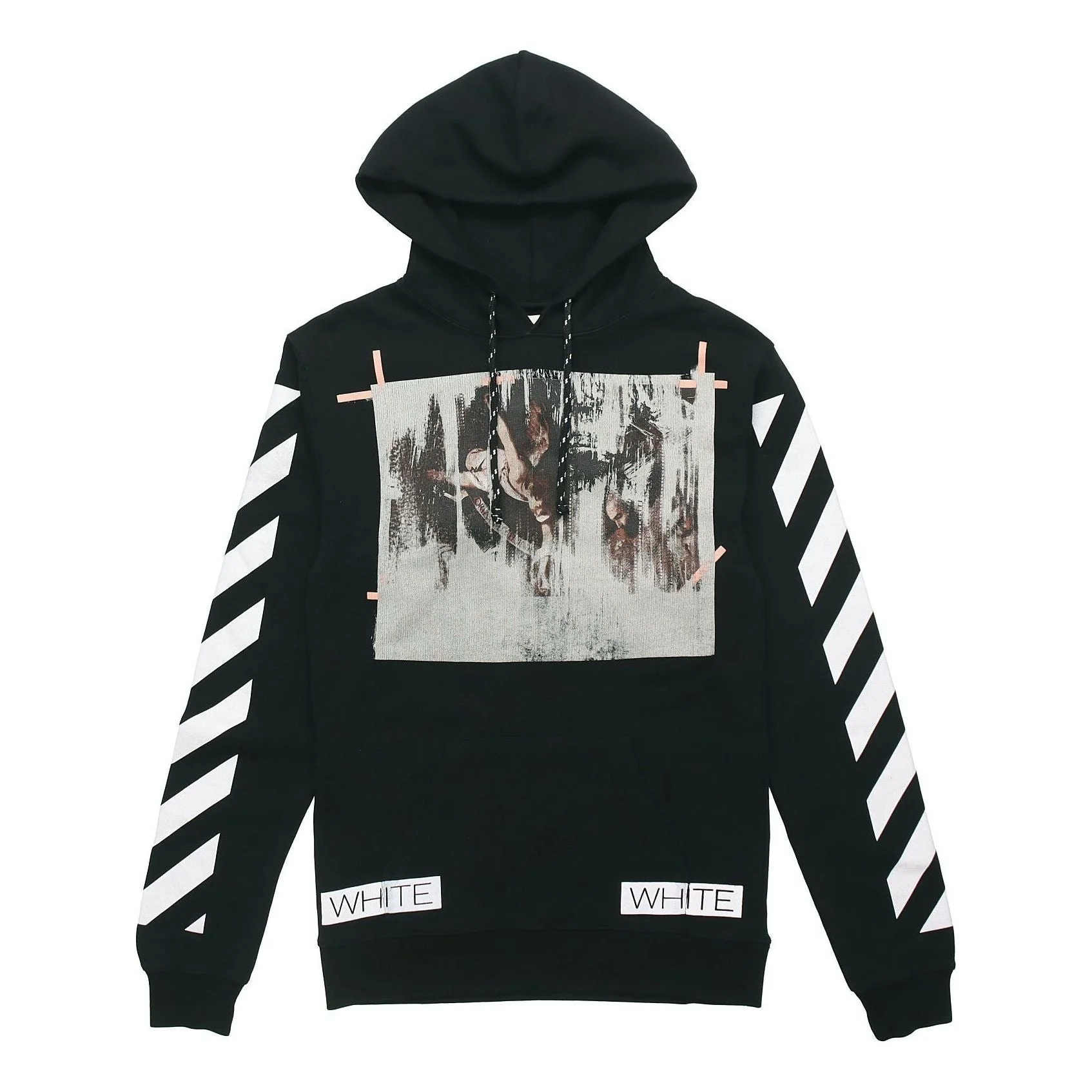 Men's Off-White Painting Stripe Black OMBB001F150030031088 - 1