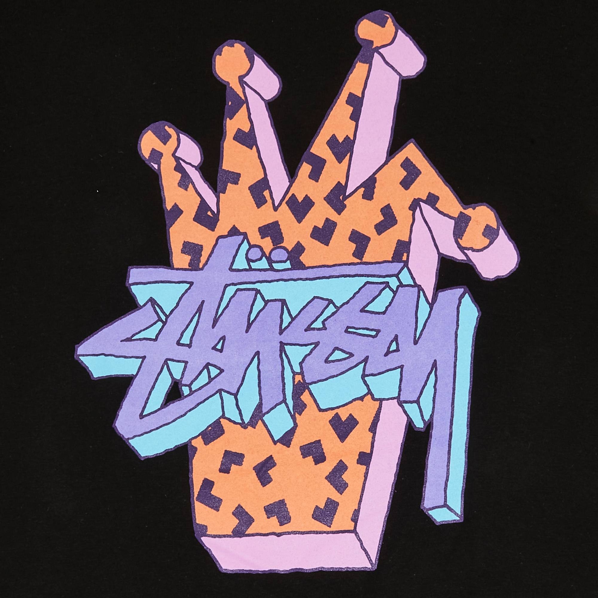 Stussy 3D Crown Tee 'Black' - 3