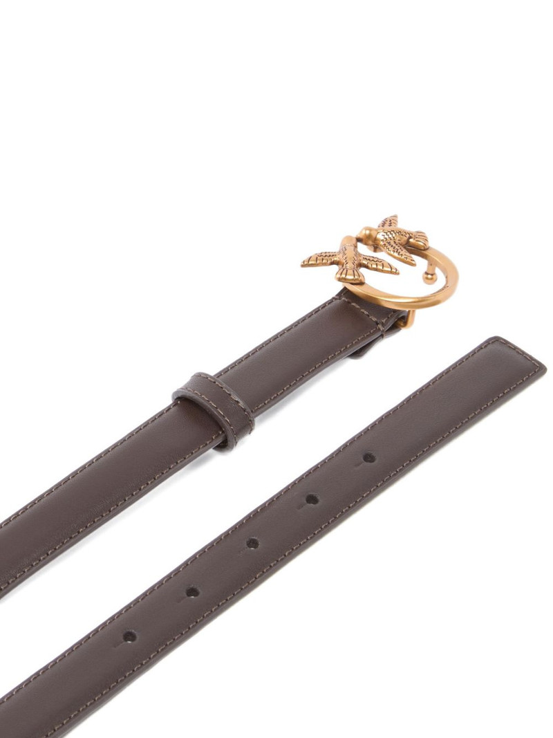 bird-buckle leather belt 3