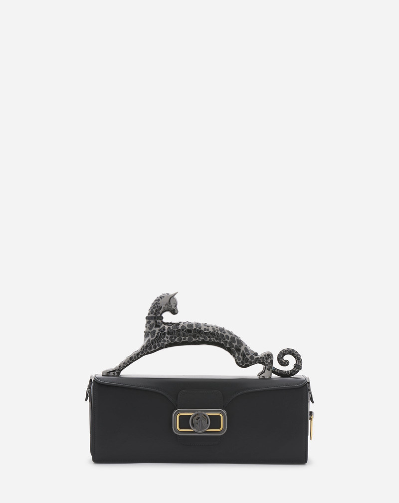 MEDIUM LEATHER PENCIL CAT BAG 1
