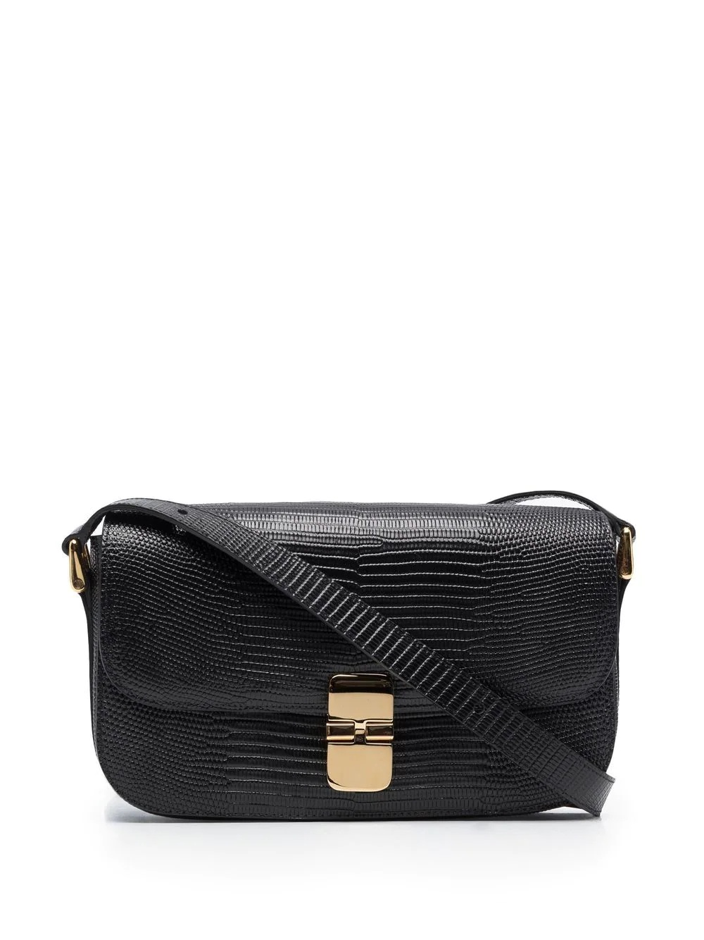 textured-finish shoulder bag - 1