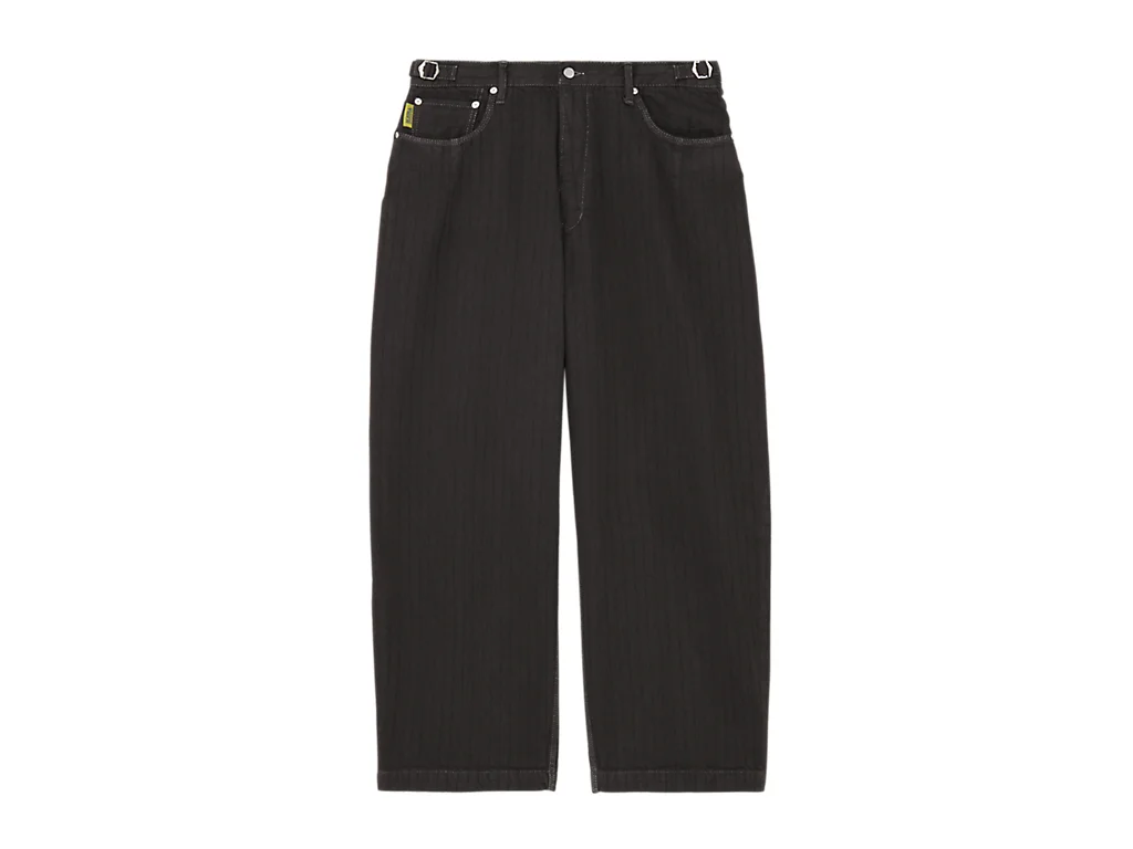 STRIPED DENIM PANTS - 1