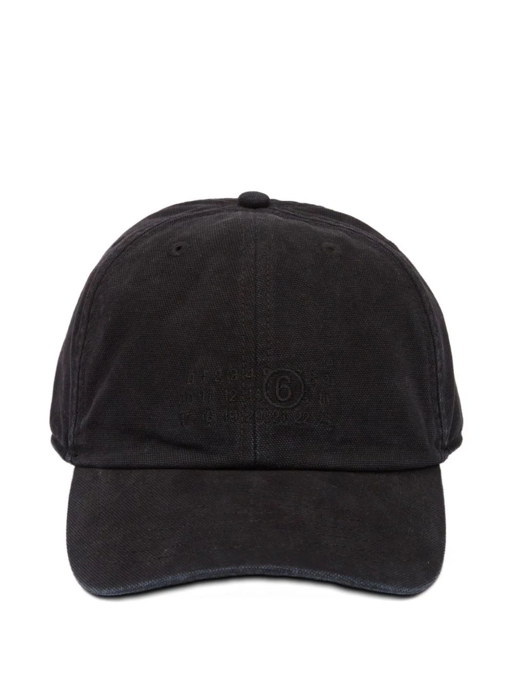 logo-motif cotton baseball cap - 1