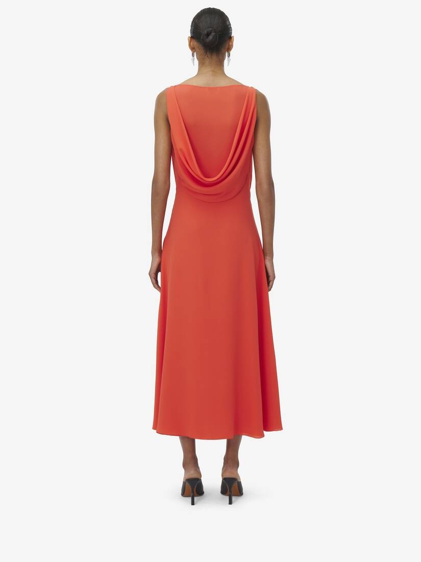 Draped Midi Dress - 4