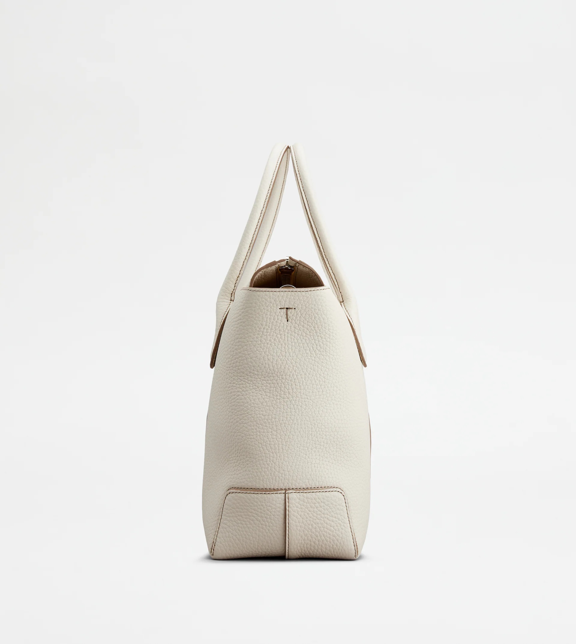 TOD'S DI BAG IN LEATHER MEDIUM - OFF WHITE - 2