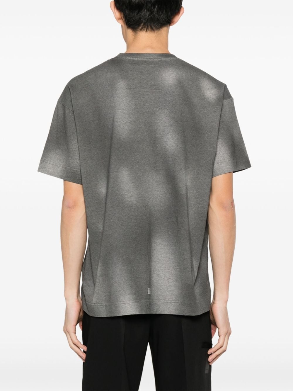 logo-print faded T-shirt - 4
