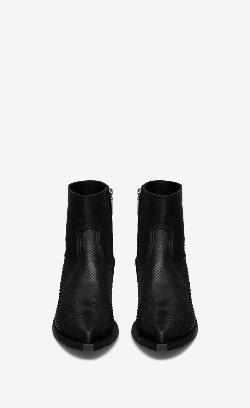 SAINT LAURENT lukas boots in python outlook