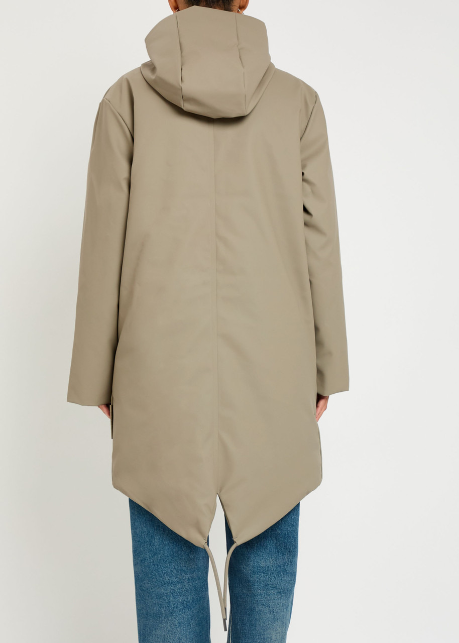 Rains Nome Quilted Rubberised Parka Coat - 3