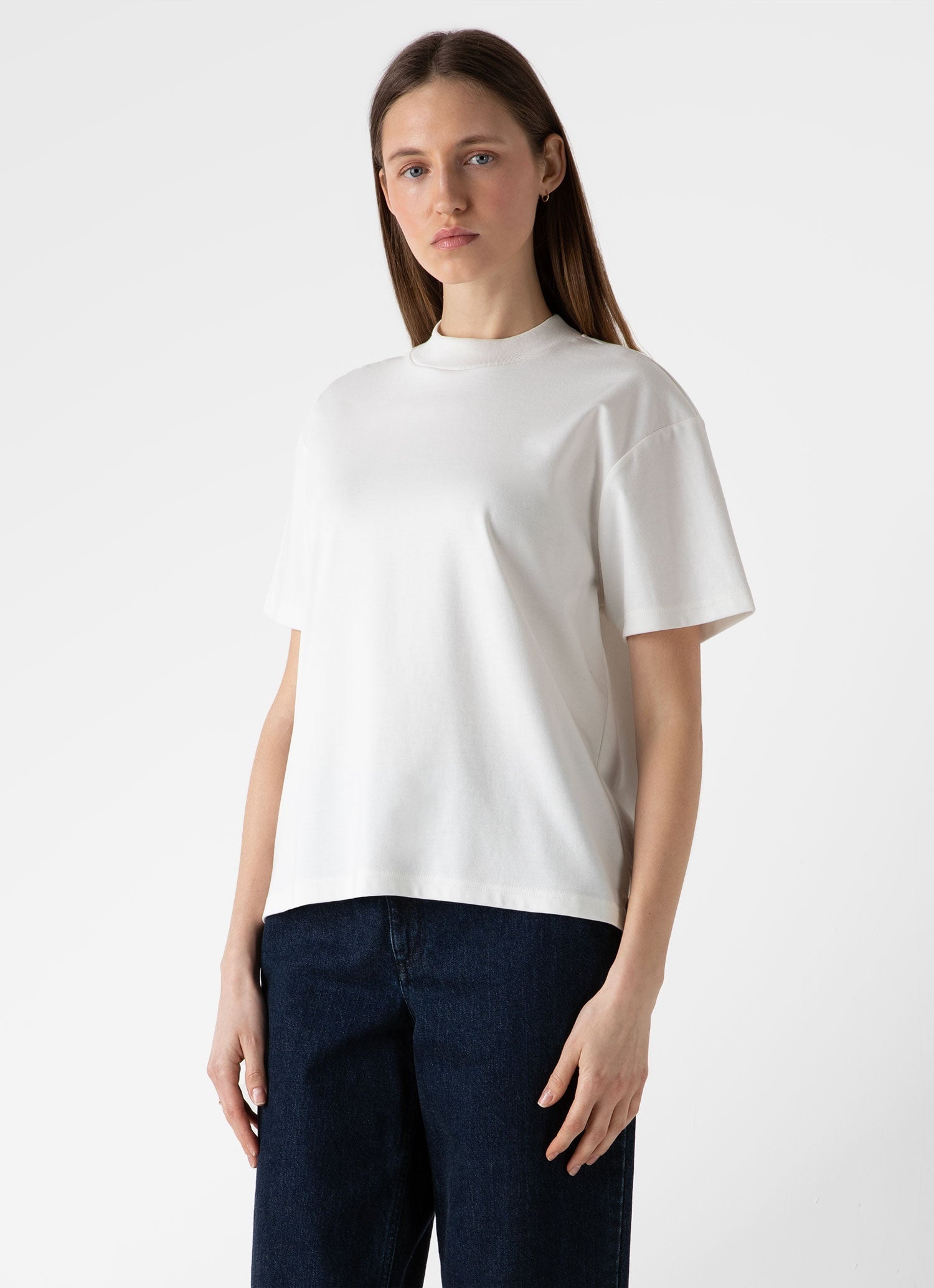 Mock Neck T‑shirt - 1