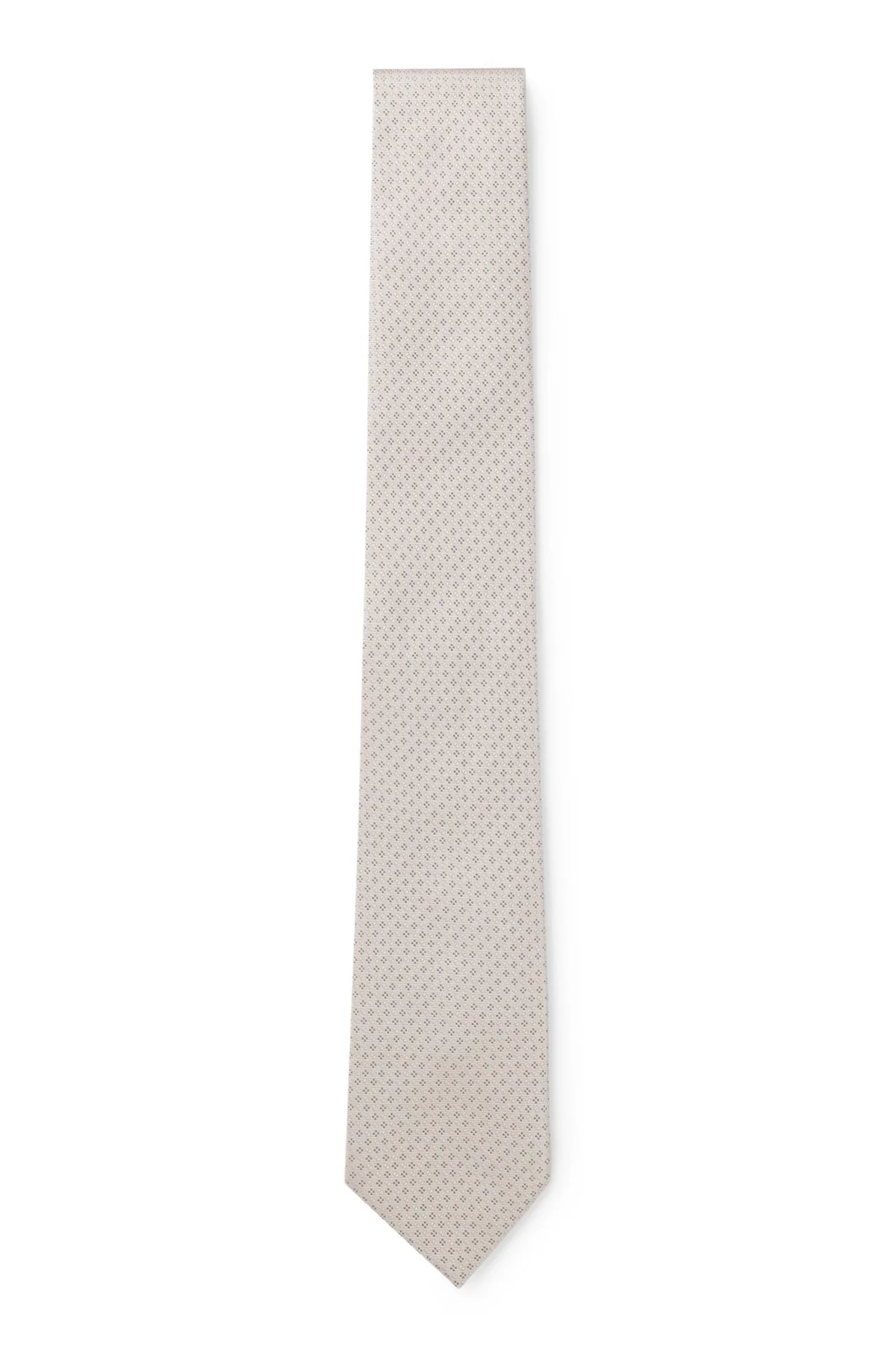 ITALIAN-MADE SILK TIE WITH JACQUARD PATTERN - 1