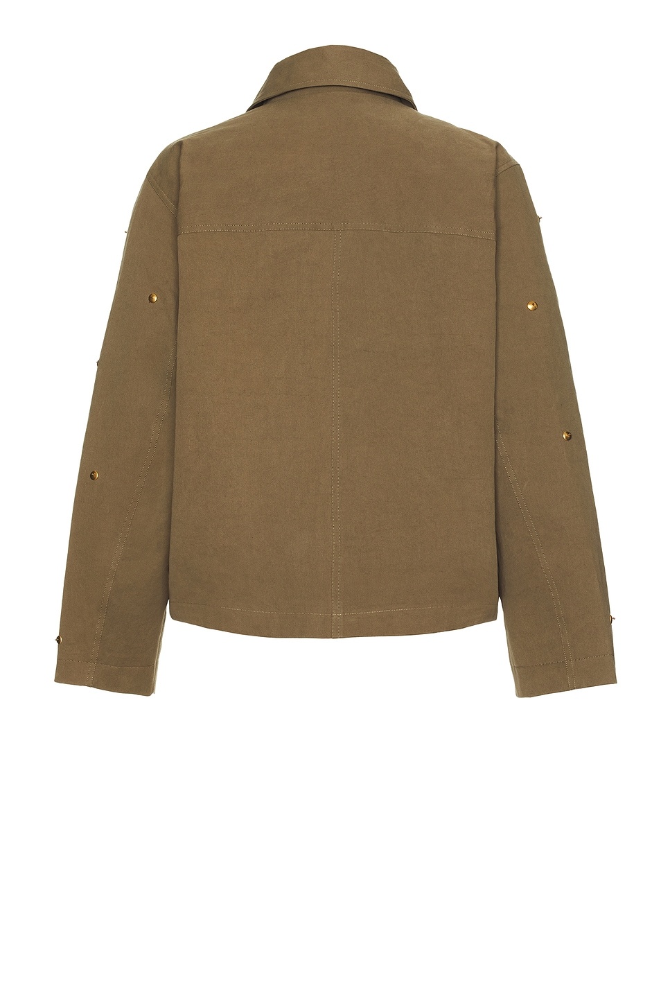 Metal Bead Crop Patch Pocket Jacket - 2
