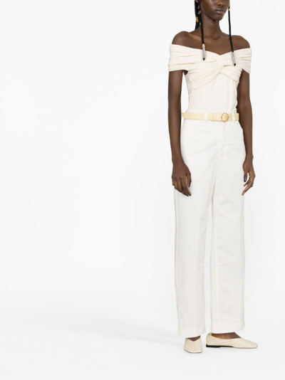 Lemaire high-waisted straight-leg trousers outlook