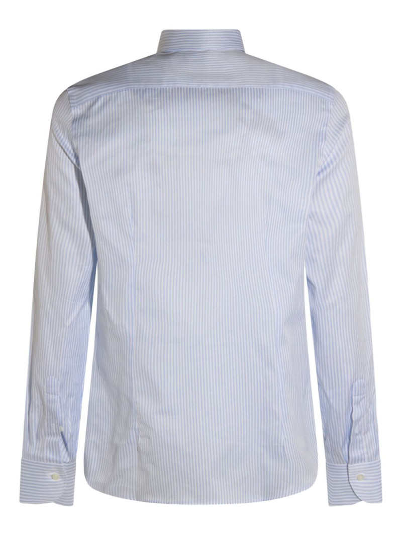 Canali striped long-sleeved shirt outlook