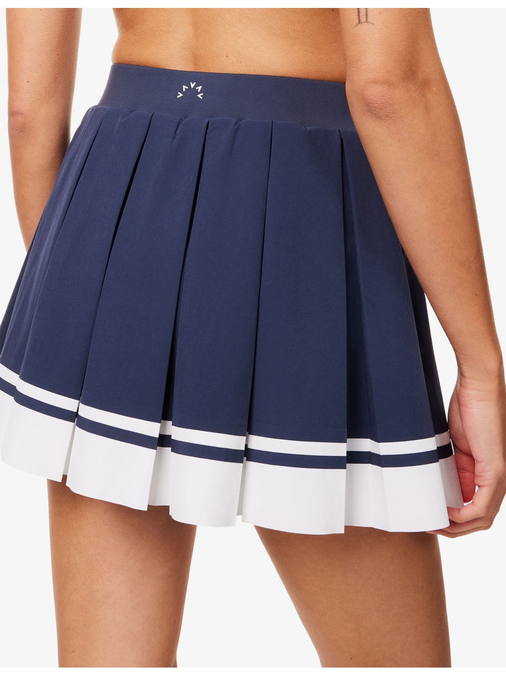 Mariam Pleated Stretch-Woven Skort - 5