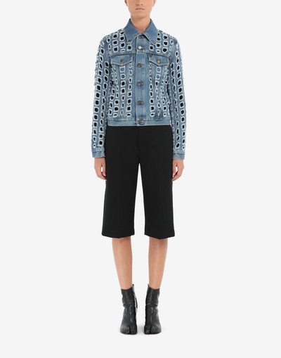 Maison Margiela Punched holes denim jacket outlook